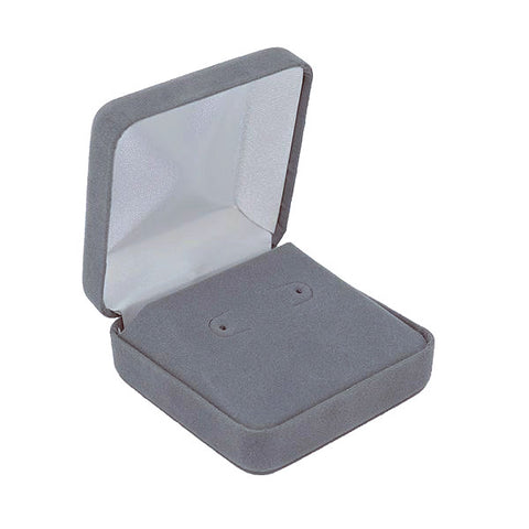 Stud Earring Box Velour, Large, Traditional Collection - Amber Packaging