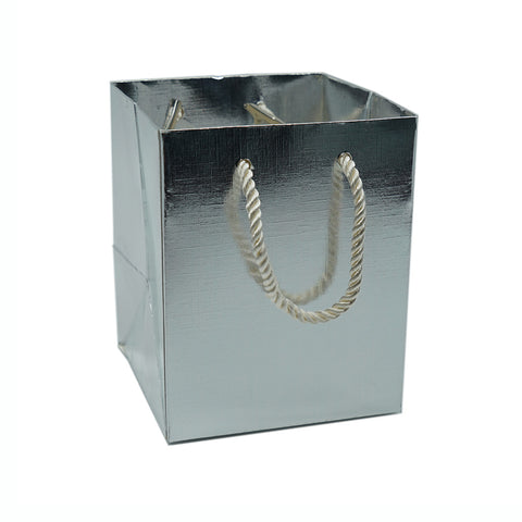 Medium Gift Bag-Silver - Amber Packaging