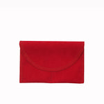 Medium Rectangle Suede Pouch w/ Partition - Amber Packaging