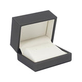 Stud Earring Box Luxury Leatherette Stitched Frame, Destiny Collection - Amber Packaging