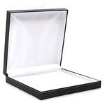 Necklace Box Sharp Corner w/ Gold Trim, Prime Collection - Amber Packaging