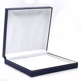 Necklace Box Sharp Corner w/ Gold Trim, Prime Collection - Amber Packaging