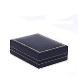 Drop Earring Box Sharp Corner w/ Gold Trim, Prime Collection - Amber Packaging