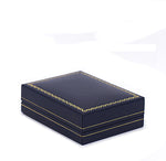 Pendant Box Sharp Corner w/ Gold Trim, Prime Collection - Amber Packaging