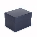 Double Ring Box Leatherette, Midnight Collection - Amber Packaging