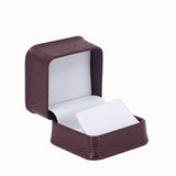 Earring Box Textured Leatherette, Abstract Collection - Amber Packaging