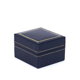 Earring/Pendant Box Sharp Corner w/ Gold Trim, Prime Collection - Amber Packaging