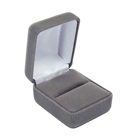 Single Ring Box Velour, Traditional Collection - Amber Packaging